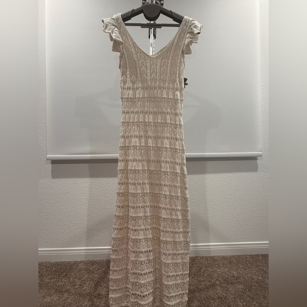Crochet Knit Maxi dress perfect for beach time for summer!